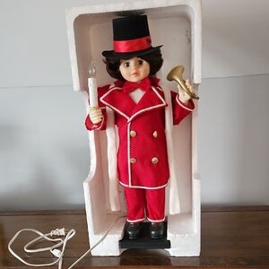 Annimated Red Toy Doll with Horn